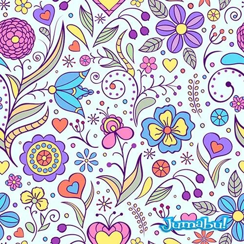 Diseños de Fondos Florales en Vectores | Jumabu! Design Tools ...