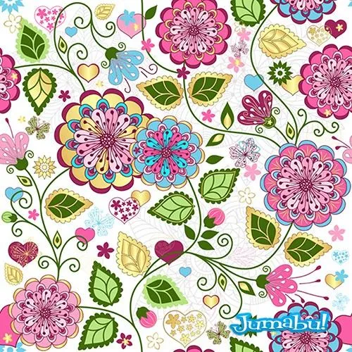 Diseños de Fondos Florales en Vectores | Jumabu Diseños de Fondos Florales en Vectores | Jumabu