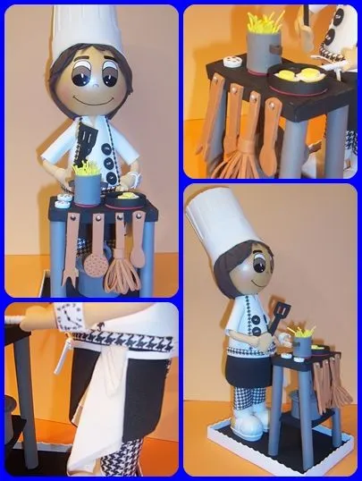 Mis Diseños de Goma Eva: Cocinero, Cocinero, enciendeme la Candela ... Mis Diseños de Goma Eva: Cocinero, Cocinero, enciendeme la Candela ...