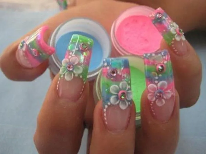 50 Diseños de Uñas con Flores en 3D - Flores Acrilicas - ε Diseños ... 50 Diseños de Uñas con Flores en 3D - Flores Acrilicas - ε Diseños ...
