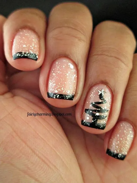 Uñas Decoradas Árbol de Navidad + Paso a Paso - ε Diseños e Ideas ... Uñas Decoradas Árbol de Navidad + Paso a Paso - ε Diseños e Ideas ...