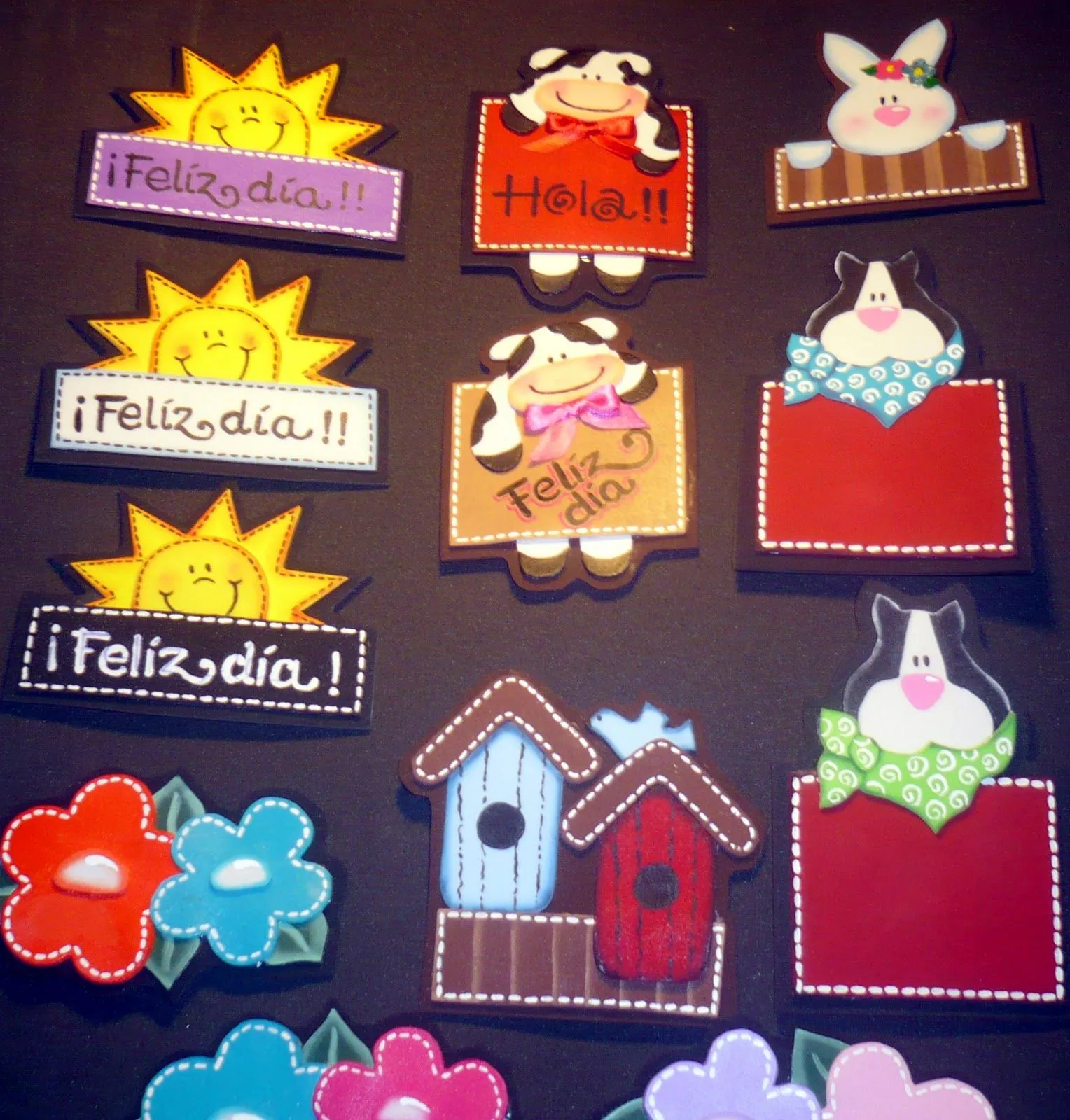 Más diseños de imanes en foami