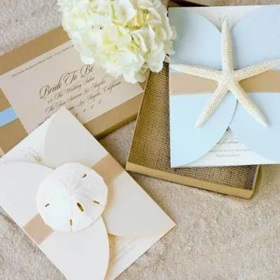 Diseños para invitaciones de boda en la playa | Web de la Novia