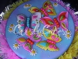 Tortas Infantiles: Flores y Mariposas