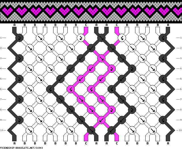 Diagramas de pulseras con hilo encerado - Imagui