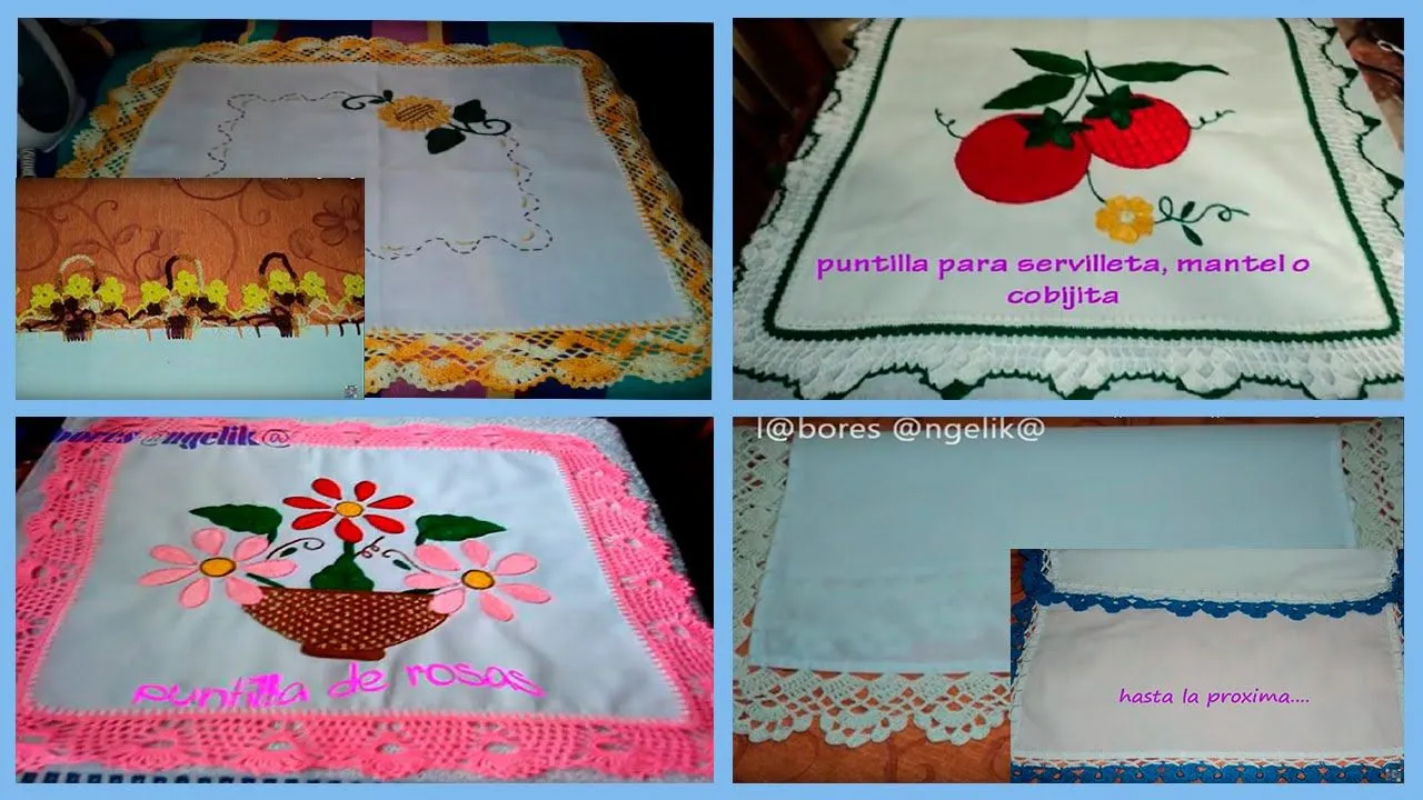 ALGUNOS DISEÑOS DE PUNTILLAS TEJIDAS A GANCHILLO ((CROCHET)) | Labores Angélika | - YouTube ALGUNOS DISEÑOS DE PUNTILLAS TEJIDAS A GANCHILLO ((CROCHET)) | Labores Angélika | - YouTube
