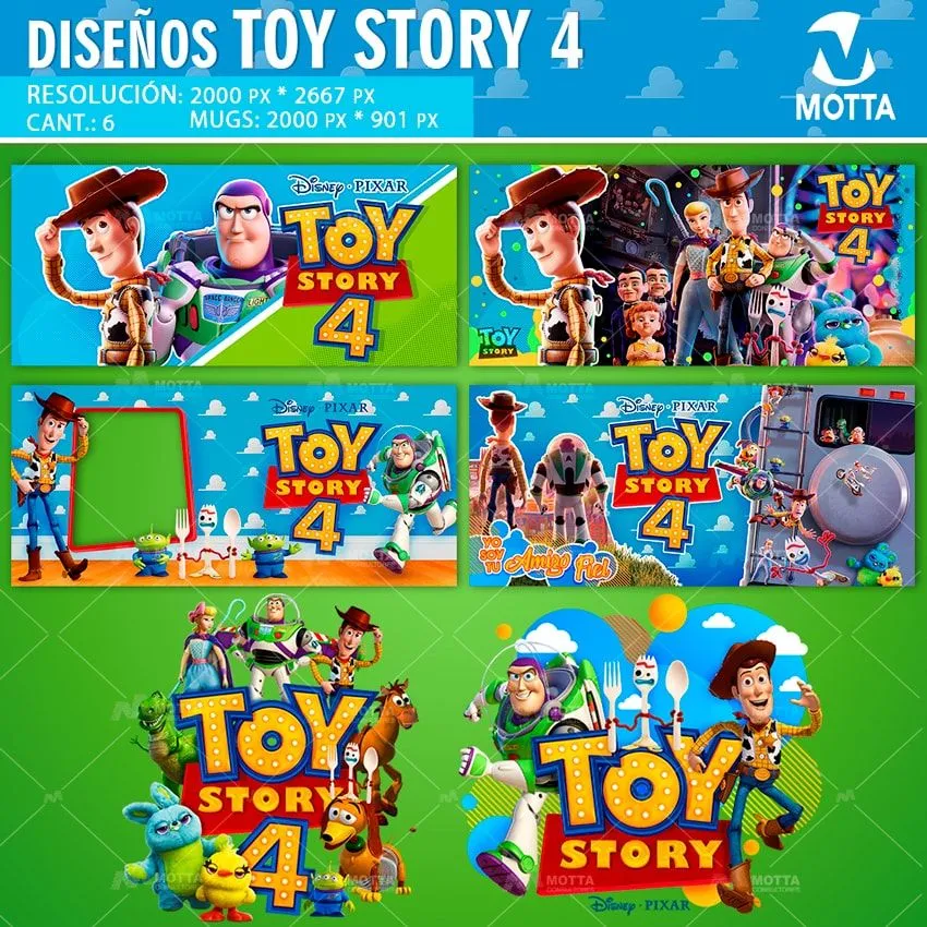 DISEÑOS PARA SUBLIMAR TOY STORY 4 - Motta Consultores DISEÑOS PARA SUBLIMAR TOY STORY 4 - Motta Consultores