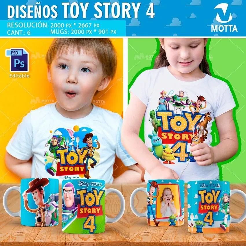 DISEÑOS PARA SUBLIMAR TOY STORY 4 - Motta Consultores DISEÑOS PARA SUBLIMAR TOY STORY 4 - Motta Consultores