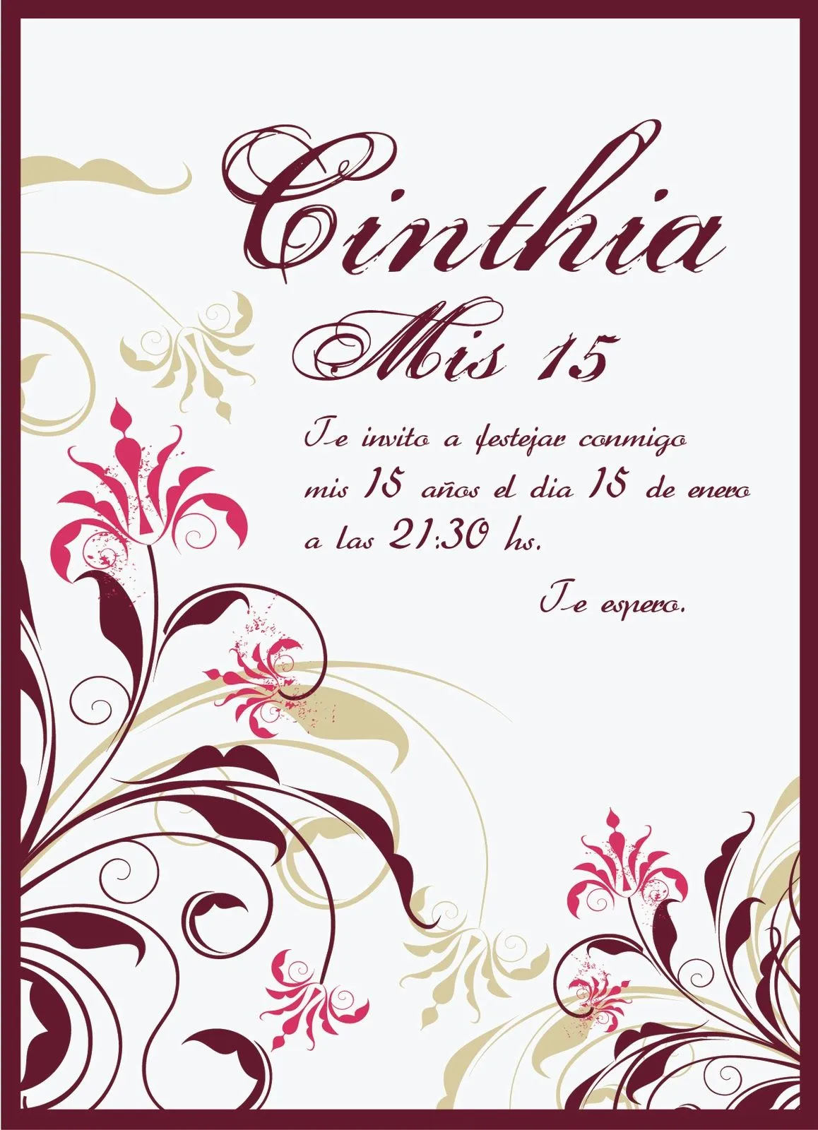 Plantillas para tarjetas de invitación de 15 años - Imagui Plantillas para tarjetas de invitación de 15 años - Imagui