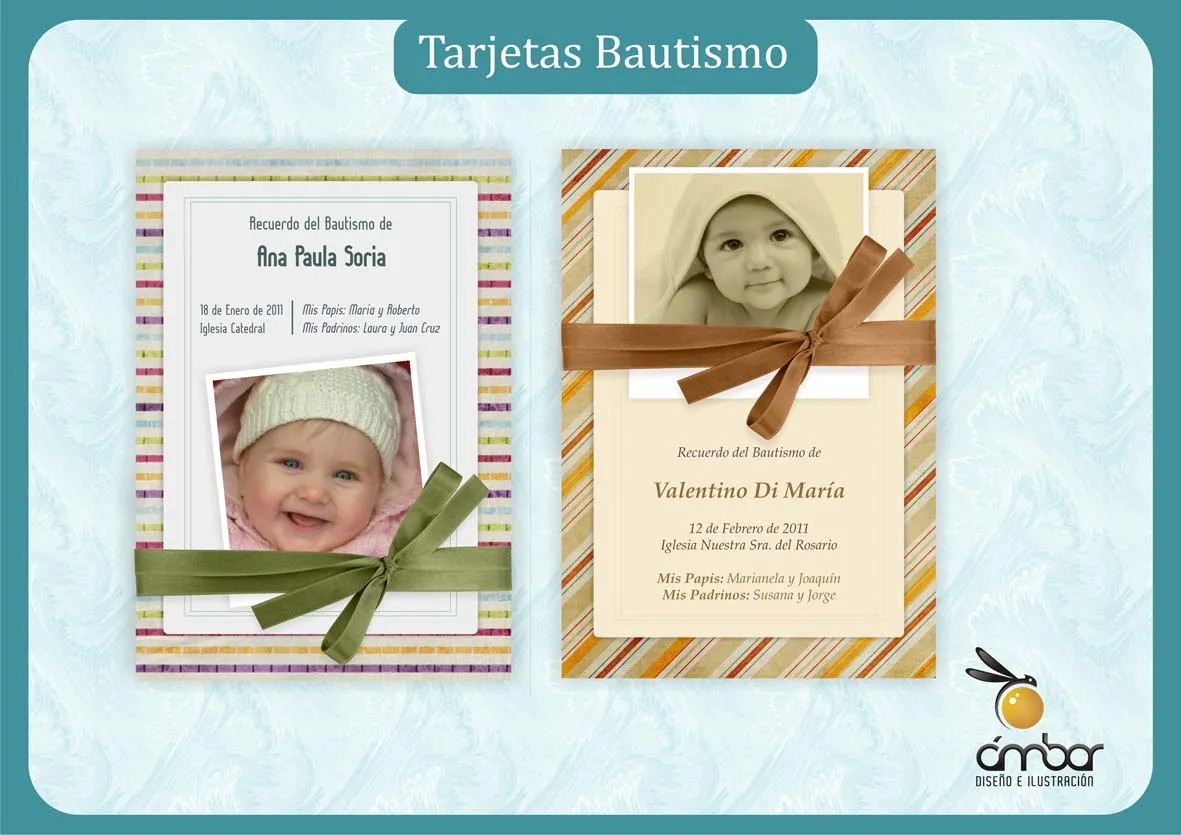 Diseños tarjetas bautismo - Imagui