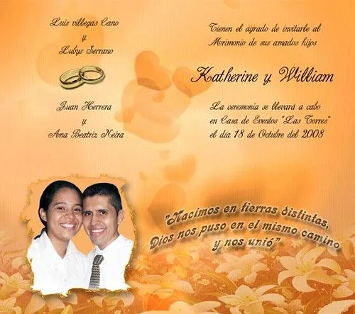 Tarjetas para imprimir gratis de bodas - Imagui