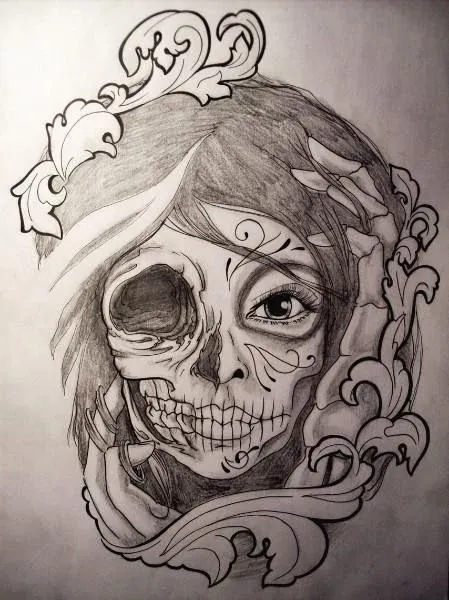 Diseños tattoo catrina - Imagui