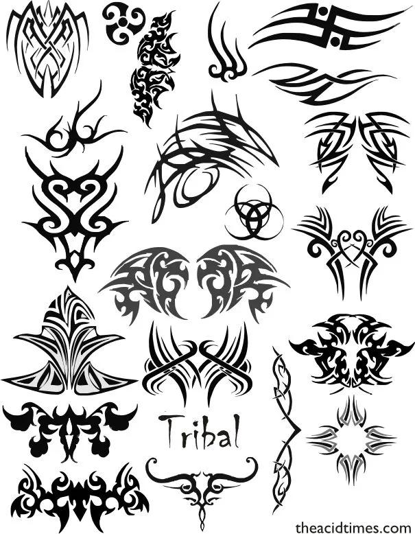 Diseños tribales compilados en distintas imágenes - Mil Recursos Diseños tribales compilados en distintas imágenes - Mil Recursos
