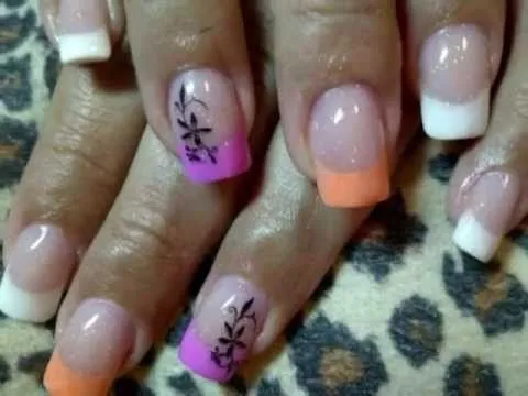 Algunos diseños de uñas acrílicas - YouTube Algunos diseños de uñas acrílicas - YouTube