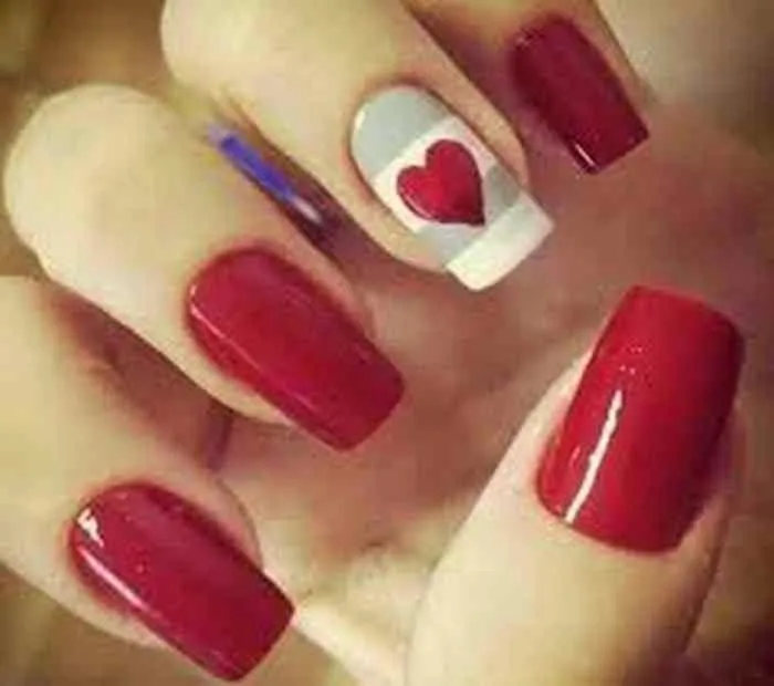 diseños de uñas con color rojo | Cristina