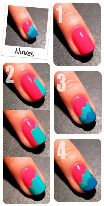 Diseños de uñas faciles de hacer paso a paso - Imagui Diseños de uñas faciles de hacer paso a paso - Imagui