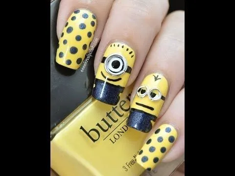 Diseños de Uñas de Minions 2014 - YouTube