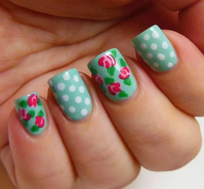 Diseños en uñas. Puntos y flores <3 | Los 10 del martes ... Diseños en uñas. Puntos y flores <3 | Los 10 del martes ...
