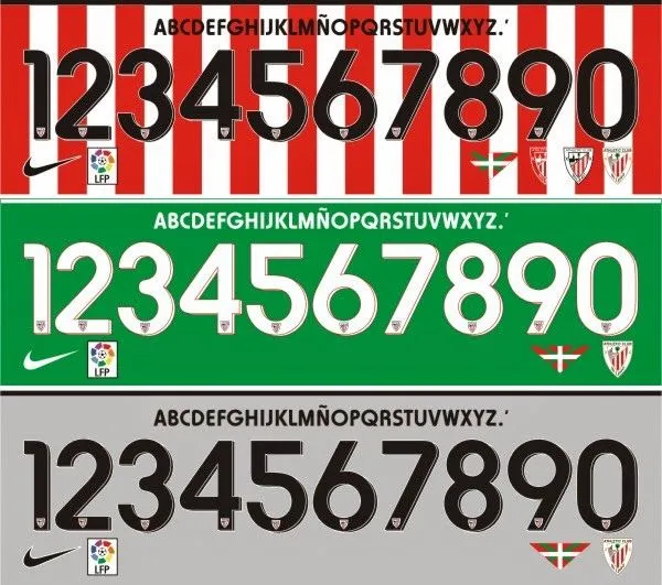 Diseños, vectores y más: Athletic Club Bilbao 2014 2015 tipografía