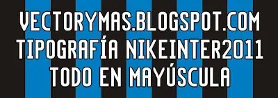 Diseños, vectores y más: Tipografía Inter de Milan 2011 - 2012 Diseños, vectores y más: Tipografía Inter de Milan 2011 - 2012