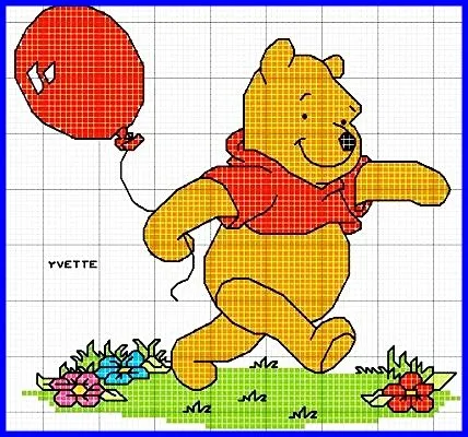 Bordados de Winnie Pooh en punto de cruz - Imagui Bordados de Winnie Pooh en punto de cruz - Imagui