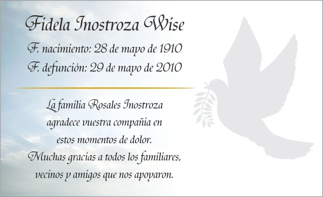 Diseños y/o Modelos de Tarjetas de Condolencia, Agradecimiento y/o ... Diseños y/o Modelos de Tarjetas de Condolencia, Agradecimiento y/o ...