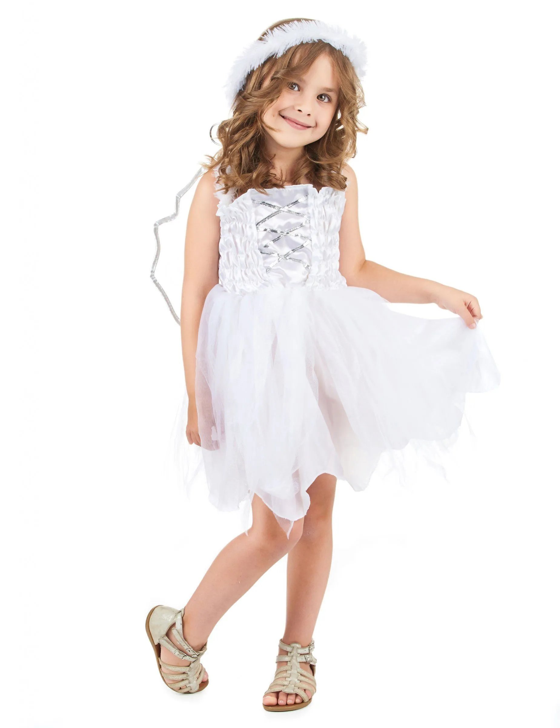 Disfraz de princesa de los ángeles para niña