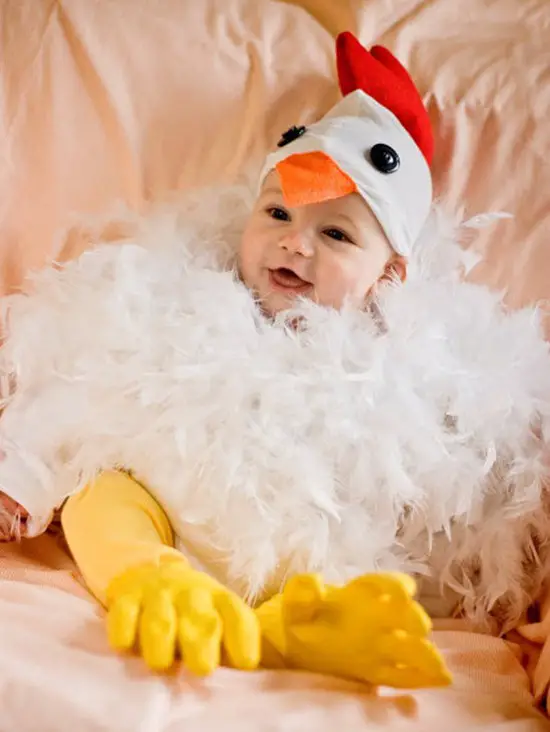 Disfraz de Gallina para bebe - Manualidades Infantiles Disfraz de Gallina para bebe - Manualidades Infantiles