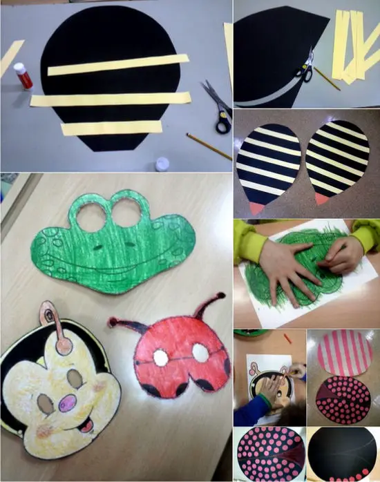 Disfraces de bichos con bolsas de basura - Manualidades Infantiles Disfraces de bichos con bolsas de basura - Manualidades Infantiles