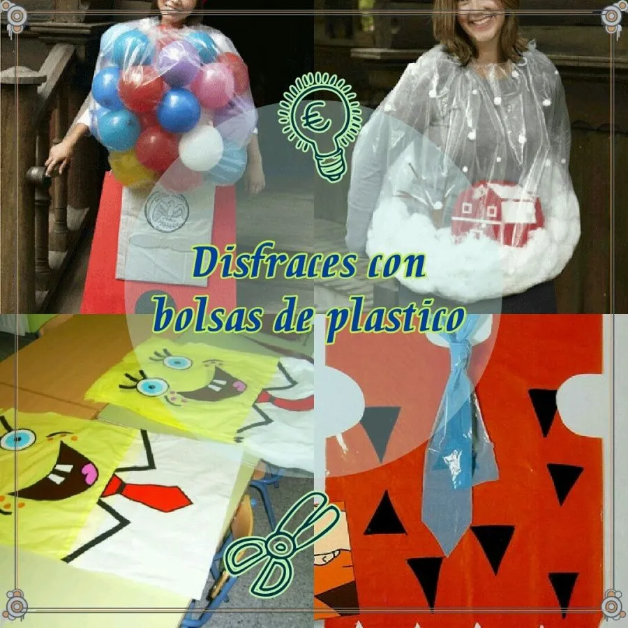 Disfraces con bolsas de plástico (sencillos y baratos) – Un dinosaurio en la maleta Disfraces con bolsas de plástico (sencillos y baratos) – Un dinosaurio en la maleta