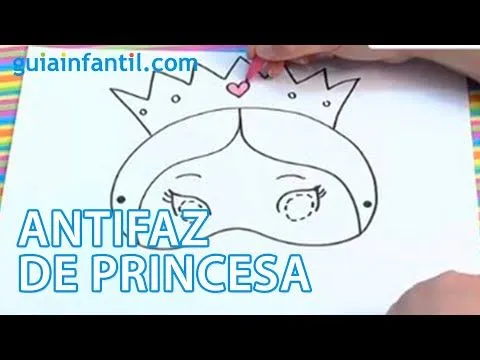 Disfraces de Carnaval para niños. Antifaz de princesa - YouTube Disfraces de Carnaval para niños. Antifaz de princesa - YouTube