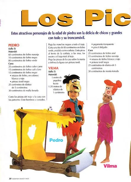 DISFRACES CARNAVAL: Los picapiedra, ricitos de oro, los tres ... DISFRACES CARNAVAL: Los picapiedra, ricitos de oro, los tres ...