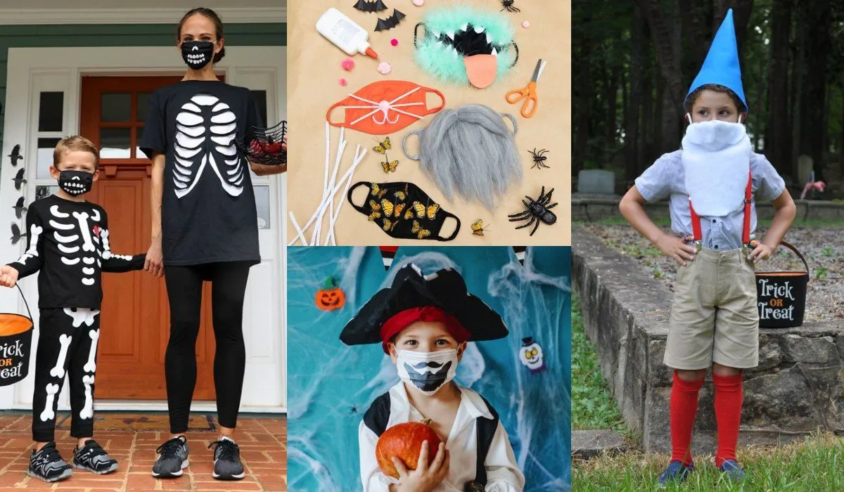 Disfraces con mascarilla fáciles y rápidos, para niños, Halloween, Carnaval Disfraces con mascarilla fáciles y rápidos, para niños, Halloween, Carnaval
