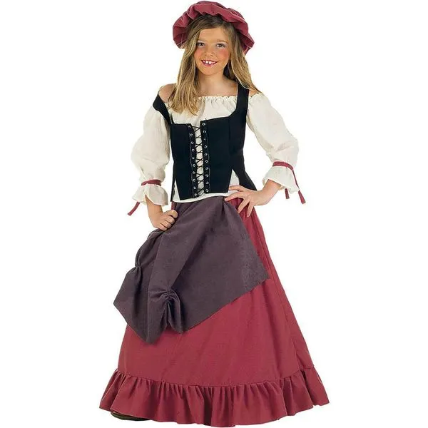 Disfraz de tabernera Eliana niña: comprar online