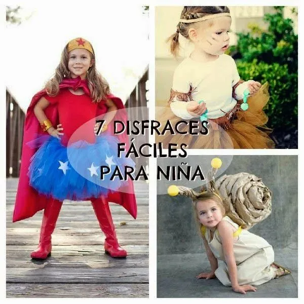 7 disfraces para niñas fáciles de hacer - Halloween y Carnaval 7 disfraces para niñas fáciles de hacer - Halloween y Carnaval