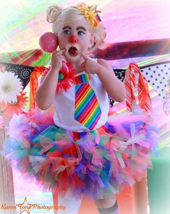 Payaso disfraz cosido arco iris set de por trendylittlecreation Payaso disfraz cosido arco iris set de por trendylittlecreation