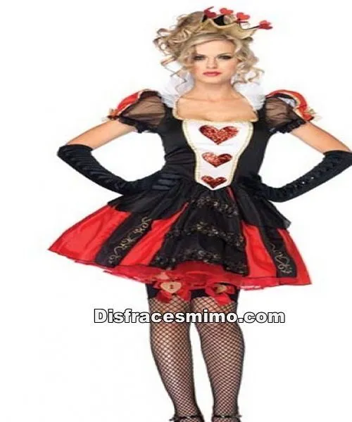 DisfracesMimo, disfraz de reina de corazones negro y rojo sexy ... DisfracesMimo, disfraz de reina de corazones negro y rojo sexy ...