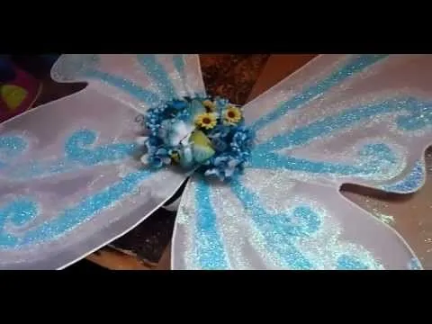 Disfraz: Como hacer alas de Mariposa o Hada :) 2a parte - YouTube Disfraz: Como hacer alas de Mariposa o Hada :) 2a parte - YouTube