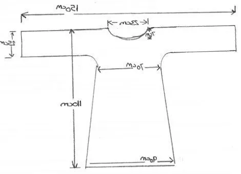 Molde para hacer una tunica - Imagui