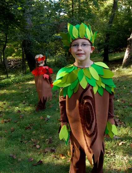 Disfraz de arbol para niño en foami - Imagui