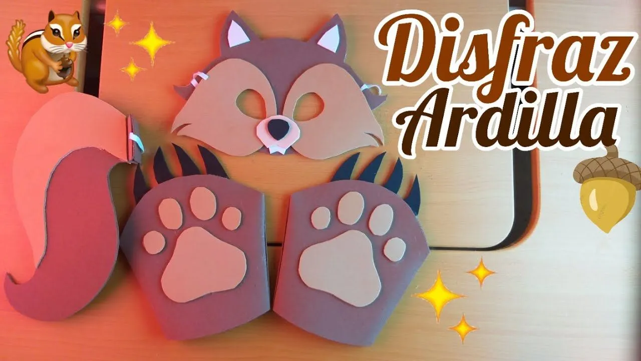 Cómo hacer un Disfraz de Ardilla para niños con foami | Momuscraft - YouTube Cómo hacer un Disfraz de Ardilla para niños con foami | Momuscraft - YouTube