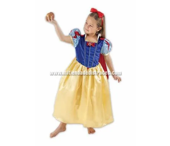 Disfraz barato de Blancanieves Disney 9-10 años para niña por sólo ...