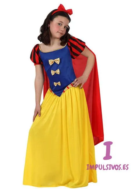 Disfraz de Blancanieves infantil en tallas 3 a 12 años Disfraz de Blancanieves infantil en tallas 3 a 12 años