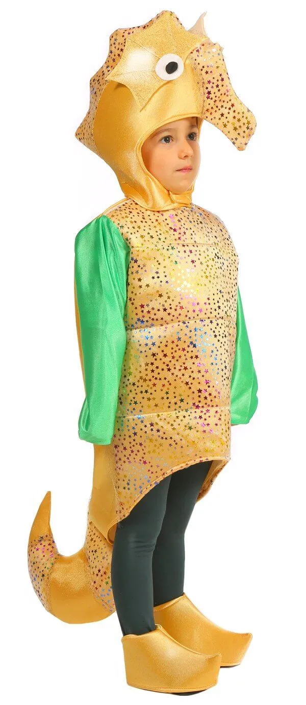 Disfraz Caballito de Mar niños niñas, Talla: 5 a 7 años | Don Disfraz Disfraz Caballito de Mar niños niñas, Talla: 5 a 7 años | Don Disfraz