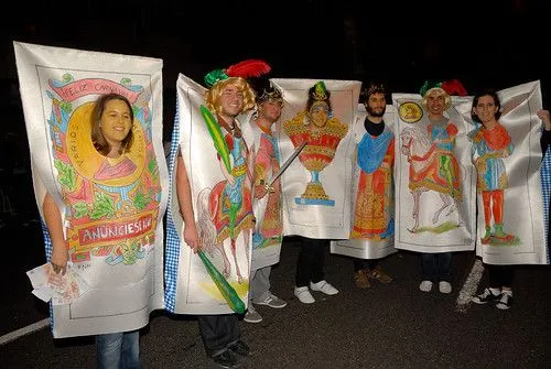 Disfraz de carta española - Imagui