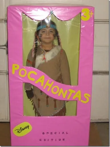 Disfraz casero de Barbie Pocahontas - Nos disfrazamos Disfraz casero de Barbie Pocahontas - Nos disfrazamos