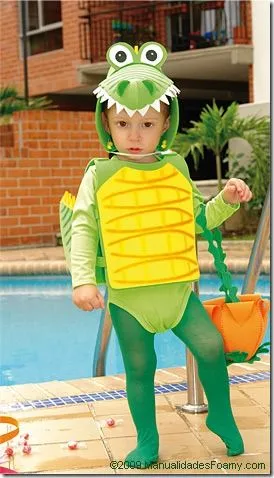 Disfraz casero de cocodrilo hecho de foami | Todo Halloween Disfraz casero de cocodrilo hecho de foami | Todo Halloween