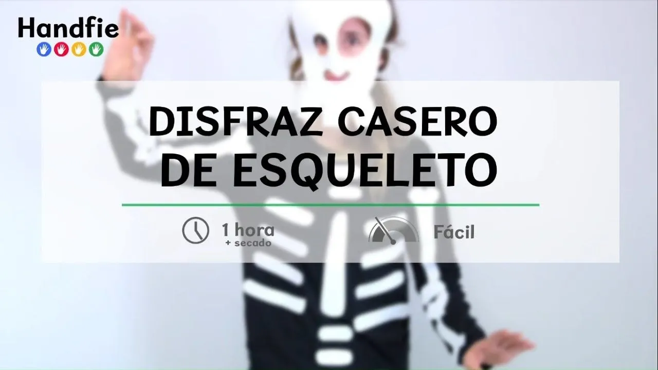 Disfraz casero de esqueleto para Halloween - YouTube Disfraz casero de esqueleto para Halloween - YouTube