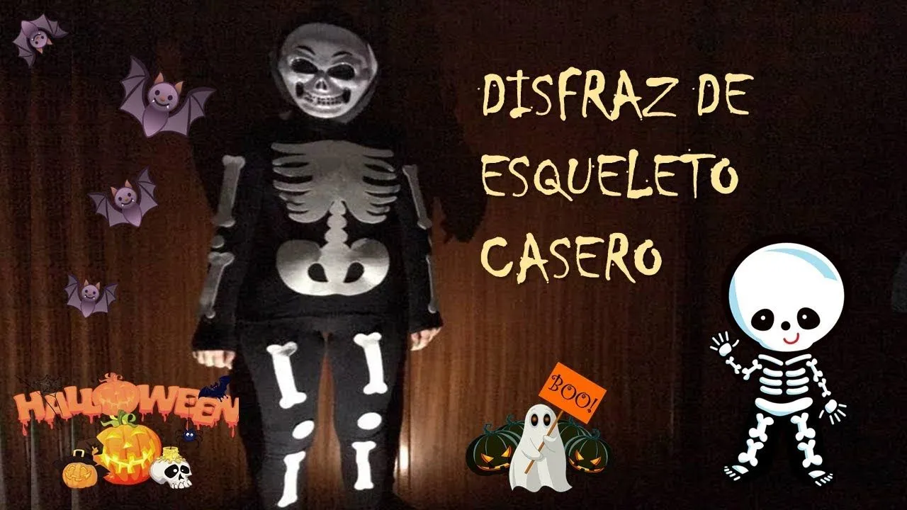 Como hacer disfraz casero de esqueleto - YouTube Como hacer disfraz casero de esqueleto - YouTube