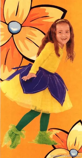 disfraz casero de flor de primavera para coser | Todo Halloween disfraz casero de flor de primavera para coser | Todo Halloween
